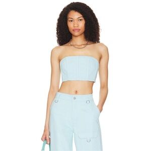 5/$15 MUST BUNDLE NWT BY.DYLN x Revolve Cooper Crop Top in Light Blue